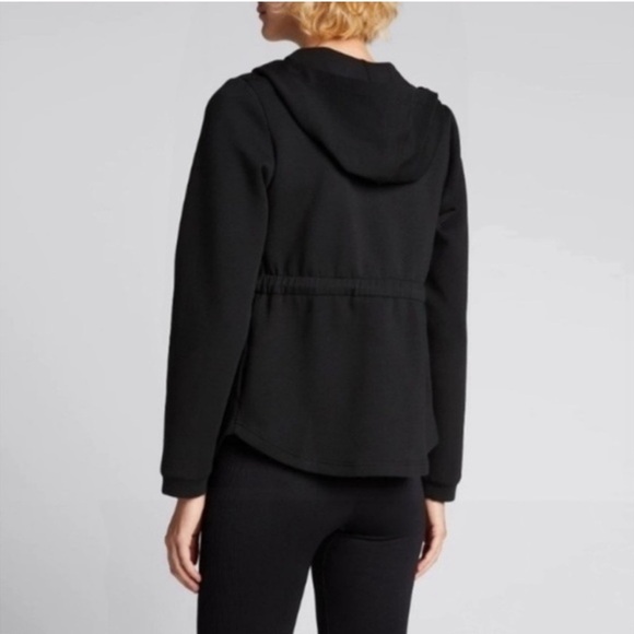 Varley Sofia Lightweight Drawstring-Waist Hooded Track Jacket Black Small - Picture 14 of 15